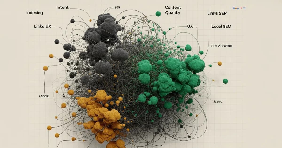 Atlas Rankingu Google jako mapa zależności SEO, bramek, intencji i ryzyk